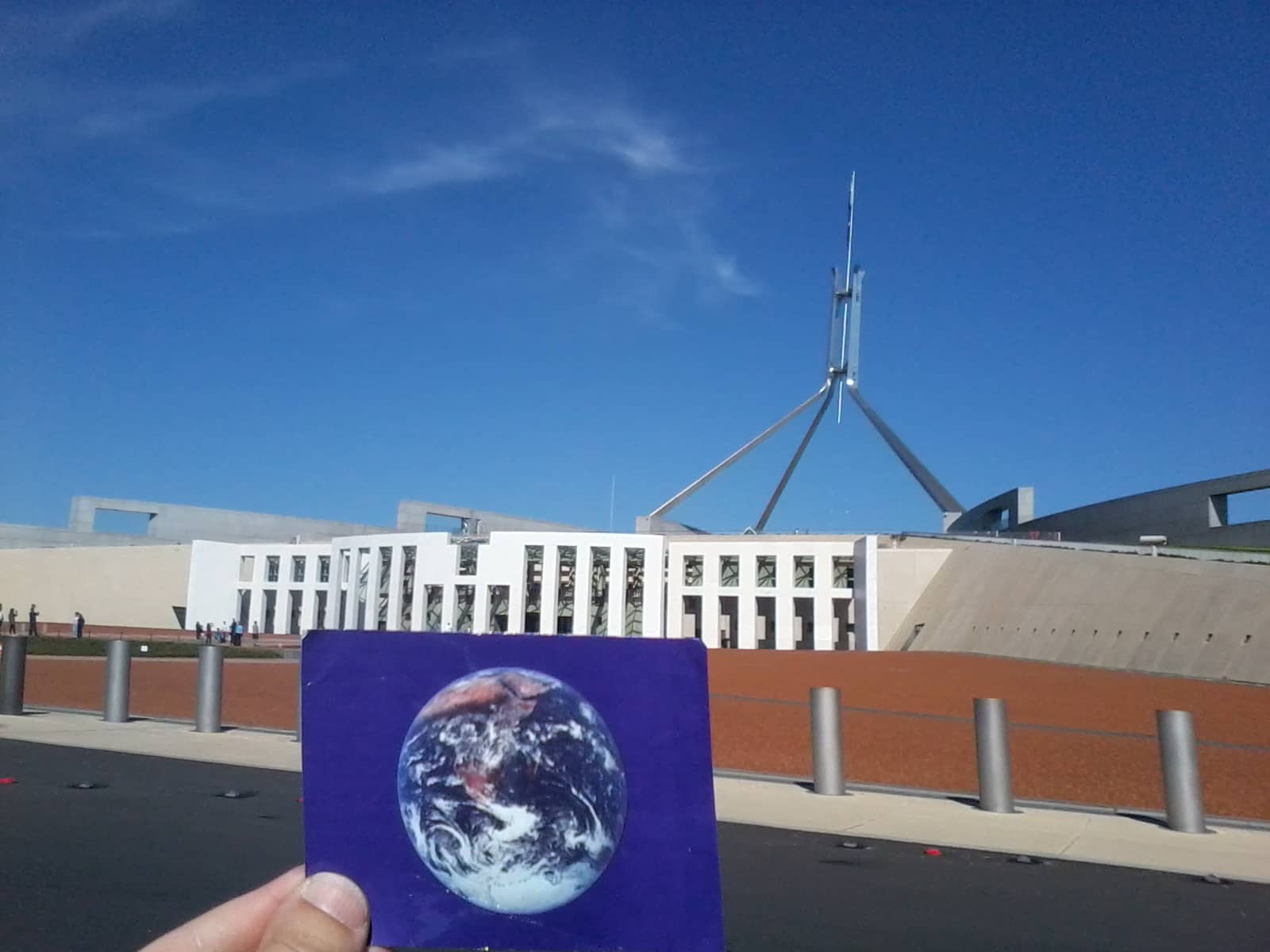The Parliament House in Canberra, Australia was #EarthFlagged !