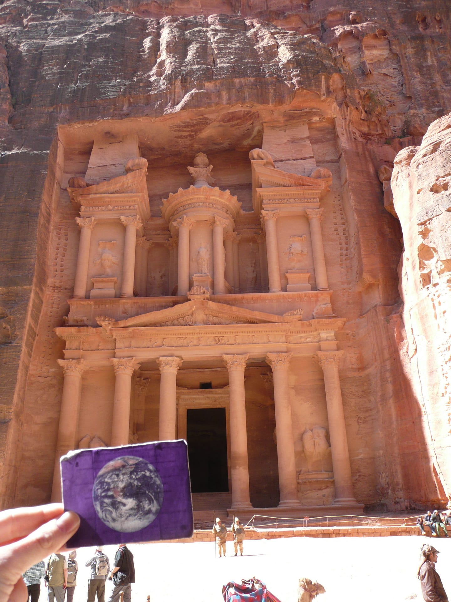 The Treasury (Al Khazeh) at Petra, Jordan was EarthFlagged!